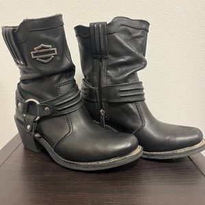 Harley Davison Black Ladies Boots